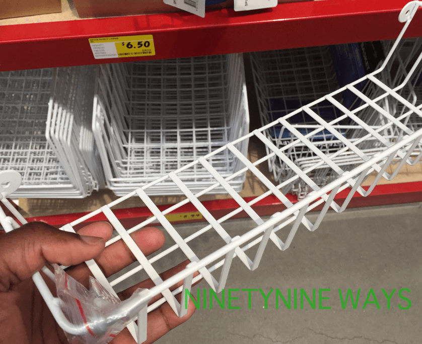 LTW Large Spice Shelf Bunnings as DIY under desk cable tray